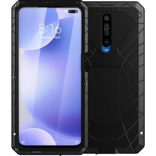 Imatch Case For Xiaomi Mi Pocophone X2 Phone Case Hard Aluminum Metal Tempered Glass Screen Protector Cover For Xiaomi X2