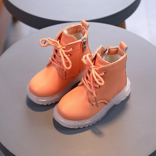 Childrens Riding Boots 2021 Spring Autumn Ankle Boots Fashion Kids Girls Casual Shoes Top Quality Boys Baby Leather Boots