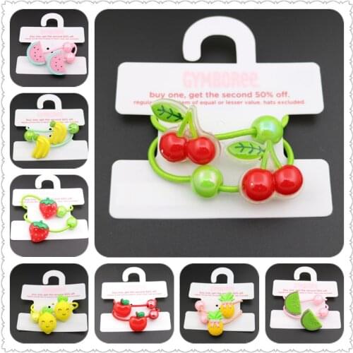 F01 Girls Hairband baby Headwear Rubber Band Childrens Hair Accessories Children Summer Fashion Fruit Sweet Hair Accessories