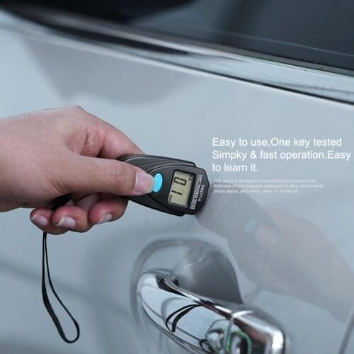 EM2271A Digital Ultra-precise Fe/NFe 0.1-2mm Thickness Tester Car Auto Paint Coating Gauge Car Paint Film Tester Coating Meter