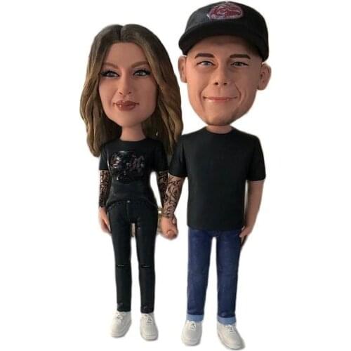 Custom Bobble head figurines wedding gift cake topper birthday gift special gift