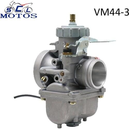 Sclmotos- Motorcycle Motocross Carburedor Carburetor Carb For Mikuni VM 44mm VM44-3 1002-0057 Round Slide For Honda Yamaha