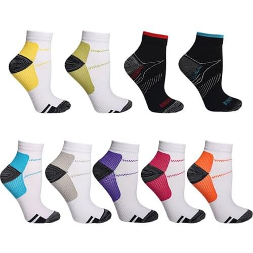 Compression Socks for Women & Men Circulation Sport Breathable Low Cut Arch Ankle Support Sock Best for Fitness Running Cycling