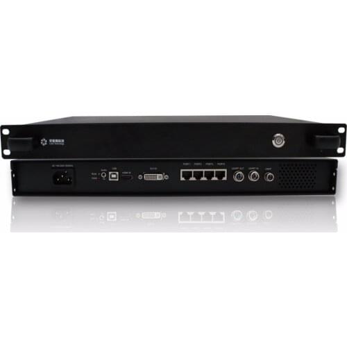Linsn sender box TS952PLUS With four network output ports,LCD panel with knob can one-button opening screen without a computer