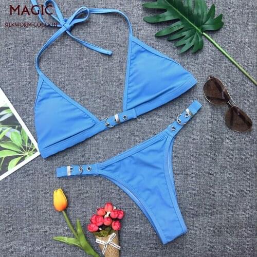 MAGIC SILKWORM COCOON Blue Swimwear