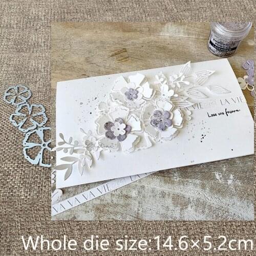 XLDesign Craft Metal Cutting Dies stencil mold 3pcs flowers decoration scrapbook Album Paper Card Craft Embossing die cuts