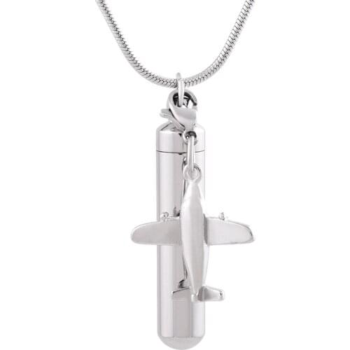 Multi-design Cylinder Tube With Charms Cremation Pendant Urn Necklace for Ashes Cremation Jewelry Funeral Urns
