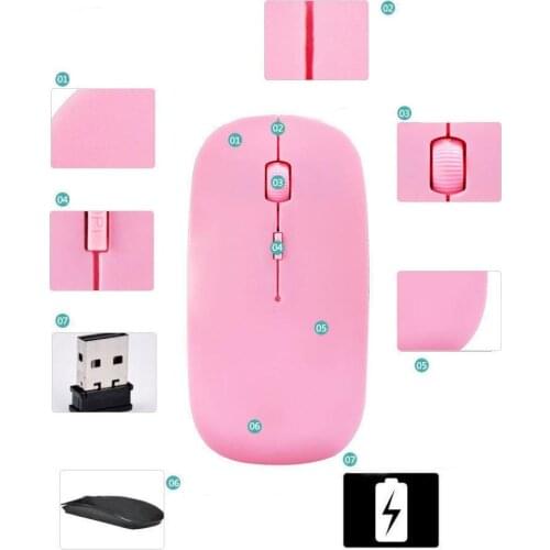 2.4G USB 2.0 Ergonomic Wireless Mouse Wireless Bluetooth Mouse Gaming Mouse For PC Laptop Computer mouse gamer игровая мышь