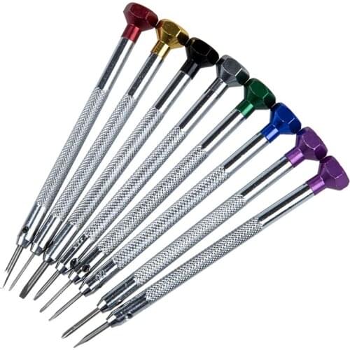 Set of 8 Cross slot screwdriver For repair Clock Glasses Mobile