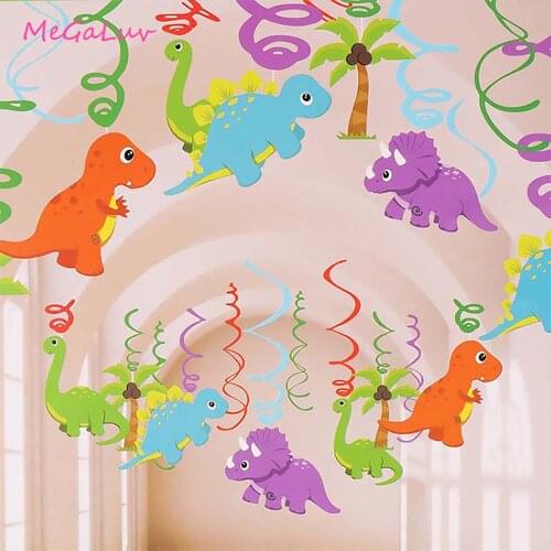 Dinosaur Set Pvc Jewelry Optional Suspension Jurassic Dinosaur Tyrannosaurus Ornaments Gifts Birthday Party Decorations