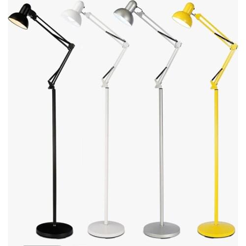 Nordic modern minimalist wrought iron adjustable floor lamp E27 220V living room lights kitchen living room study hotel WJ120634