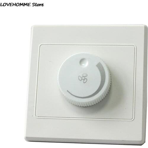 New 220V 10A Dimmer Light Switch Lighting Control Ceiling Fan Speed Control Switch Wall Button Dimmer Switch Adjustment