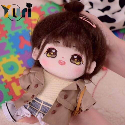 Limit Idol Star Chu Li Novel Official Original Wig Plush Doll 20cm Figure Toy Change Clothes Clothing Outfit Cosplay Cute C Rua