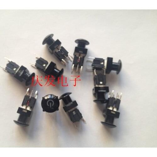 Original new 100% import 6*6*17 light switch LED light red and blue double color lamp with indicator cap