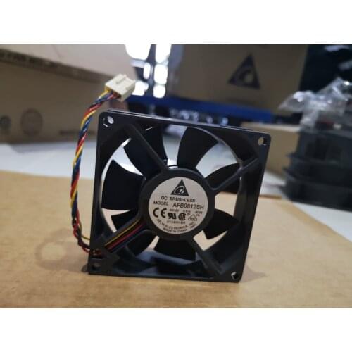 Delta AFB0812SH 12VDC 80X80X25.4mm 4.08W 0.34A Ball Bearing Axial cooling fan