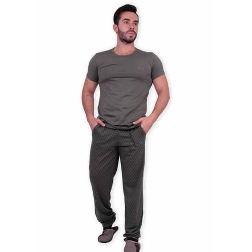 Aydoğan Short Sleeve Modal Pajamas set 7812 | Green