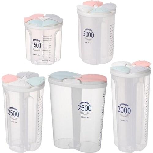 Plastic Divided Box Organizer Clear Plastic Case Storage Container for Cereal, Nut, Sugar, Cotton Candy, Chocolate Beans etc