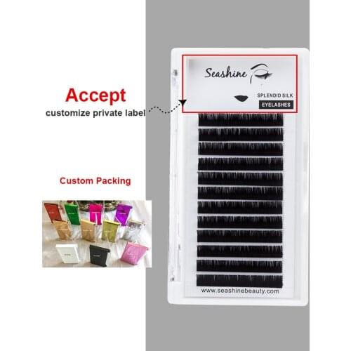 Seashine False Lashes Faux Mink Eyelash Extensions J B C D L Individual Eyelashes False Eyelashes Soft And Natural Eyelashes