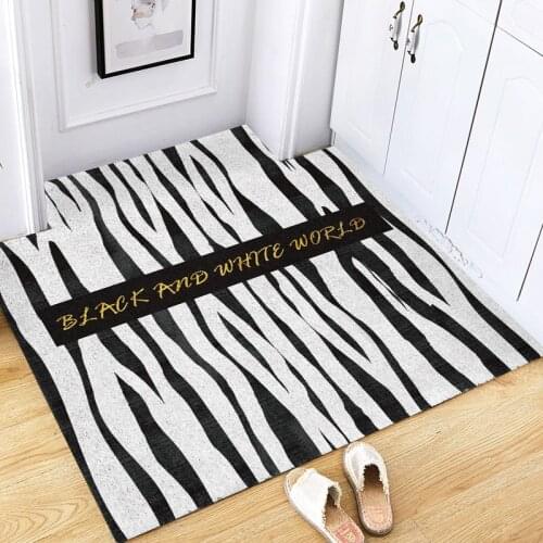 Modern Stripe Home Doormat Living Room Mat Kitchen Mat Bath Mat Entrance Door Mat Carpet Dust Removal Non-slip Custom Mat Carpet