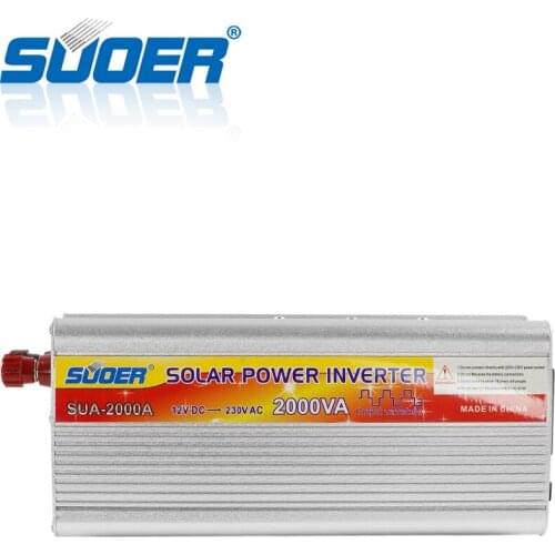 Suoer【 Modified Sine Wave Inverter 】solar power inverter 2000W 12V 220V Inverter(SUA-2000A)