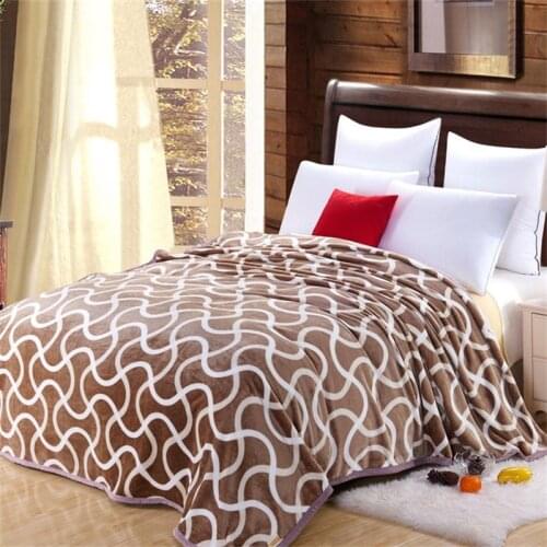 Thinkness Free shipping Ferret cashmere blanket warm blankets on the bed sofa brand fleece cotton plaid super warm