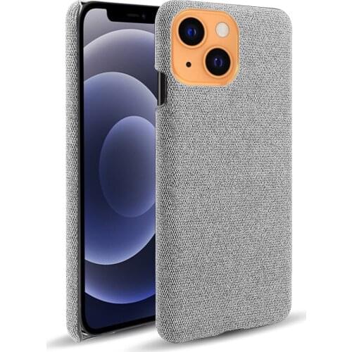 Cloth Texture Fit Case For iPhone 13 Mini Case Funda Luxury Febric Antiskid Cover For Apple iPhone 13mini 5.4" 2021 Capa Coque