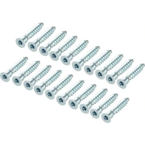 Uxcell New 20pcs Furniture Confirmat Screw 7x39mm 7x49mm 7x59mm Hex Socket Zinc Plated Silver Tone Bronze Tone Black