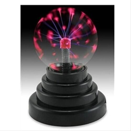 Magic Plasma Ball Touch Sensitive Glass Lightning Sphere Classic Novelty Retro Fun Toy Gadget Mains Operated Lamp for Home