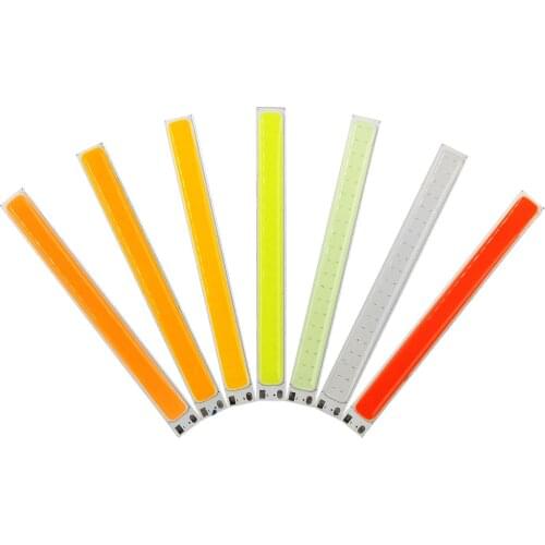 100mm LED Light Strip 12V COB Bulb 10W LED Lamp Green Red Cold Blue Yellow Orange Pink Purple Color 100*10mm LED Bar Lights Chip