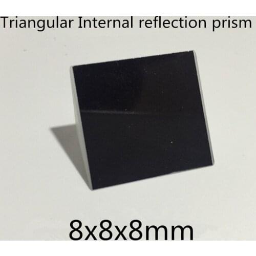 2pcs 8x8x8mm 8*8*8mm Right Angle K9 Triangular Internal Reflecting Prism Lens