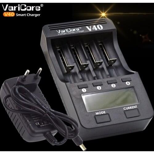 2PCS New VariCore V40 3.7 B 18650 26650 18350 16340 18500 25500 10440 17500. NiMH 1.2 The AA AAA 5V output LCD battery charger