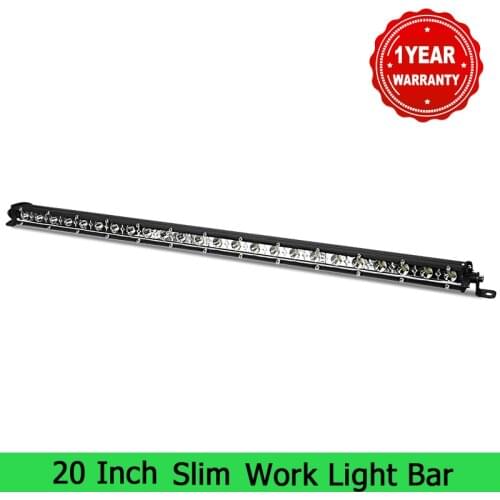 20 Inch Slim Led Light Bar Work Light Spot Flood Beam Super Bright 12V 24v For Auto Offroad ATV UTV