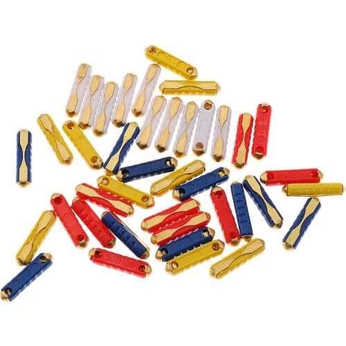 40 Pieces Automotive Car GBC Copper Fuse Kit 25A 8A 16A 20A