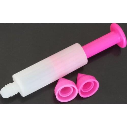5Pcs Pink Pastry Cream Chocolate Decorating Syringe Silicone Plate Paint Pen Cake Cookie Ice Cream Decorating Pens