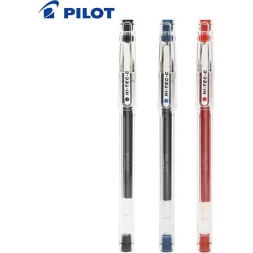 9 pcs/lot Japenese Brand PILOT HI-TEC-C Gel Pen BLLH-20C3 BLLH-20C4 BLLH-20C5 needle tube 0.3 mm 0.4 mm 0.5 mm 0.25 mm