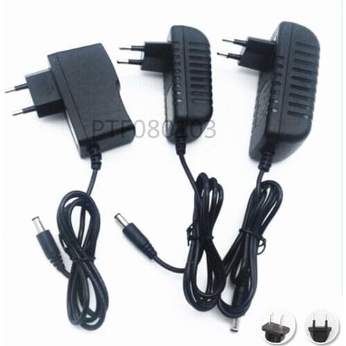 AC100V-240V power Adapter Converter to DC 12V 1A Power Supply EU/US Plug DC for 3528 led tape Free shipping