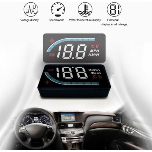 Car Monitor OBD2 II EUOBD Overspeed Warning System Projector Windshield Auto Electronic Voltage Alarm Car HUD Head Display