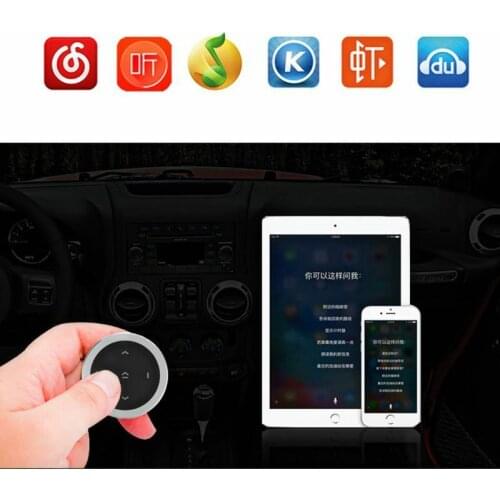 Wireless Bluetooth 3.0 Media Button Car Motorcycle Steering Wheel Music Play Remote Control For iOS/Android Car Electronic