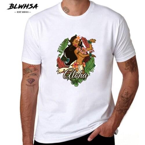 BLWHSA Brazilian Style Dancing Girl Design T-Shirts Men Personalized Custom Tee New Summer Short Sleeve Fitness Cotton T Shirt