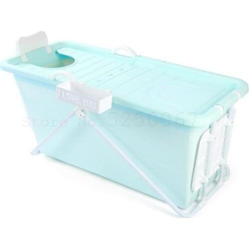 Bath Barrel Adults Can Fold Adult Bath Barrel Household Bath Barrel Bath Tub Plastic Bathtub Thickening Whole Body Bath Barrel