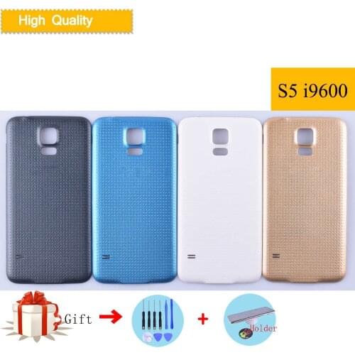 For Samsung Galaxy S5 i9600 G900F G900H SM-G900F G900 Housing Battery Cover Back Cover Case Rear Door Chassis Shell S5 Cover