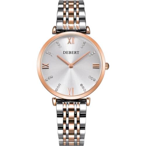Женские часы нержавеющая сталь DEBERT China At AliExpress