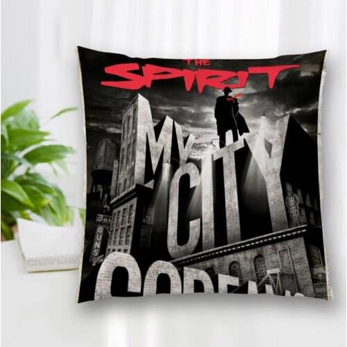 Hot Sale Custom Decorative Pillowcase The Spirit Movie Square Zippered Pillow Cover Best Nice Gift 20X20cm 35X35cm 40x40cm