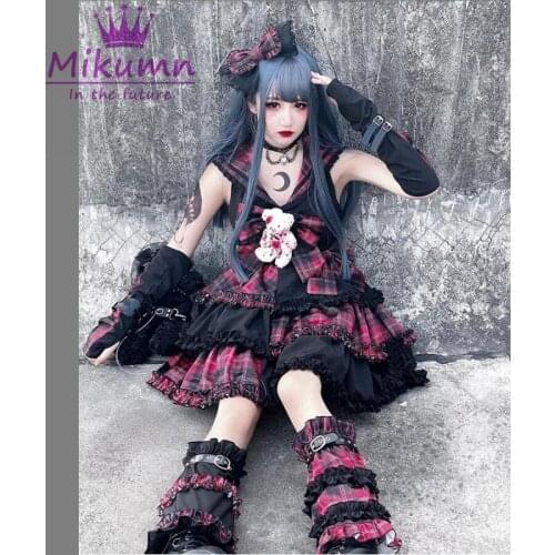 Gothic Girls Mini Skirts Sets Kawaii Cosplay