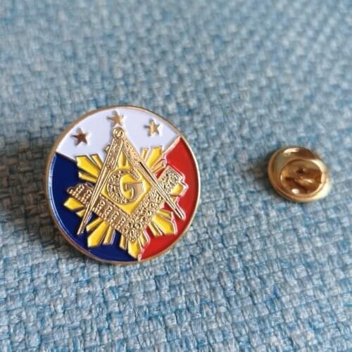 Wholesale 1" Masonic Pin badge Mason Freemasonry craft gift
