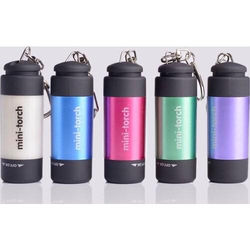 Multi-function led flashlight Mini diving plastic bright flashlight USB rechargeable keychain light