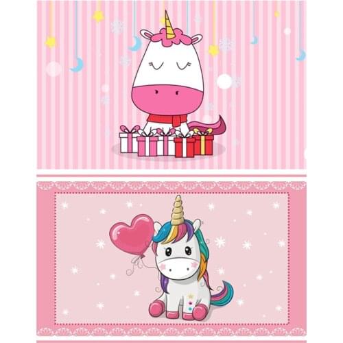 Cartoon Anti-slip Mat Kids Play Area Rug Flannel Carpet Unicorn Girls Room Floor Rugs Baby Game Crawling Carpets for Living Room