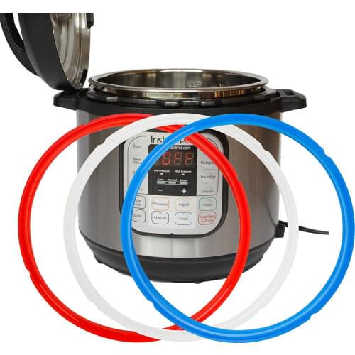 Pack Of 3 New Silicone Seal Rings Gasket For Instant Pot 4Qt /5Qt /6Qt /7Qt /8Qt/L Blue Red White IP-DUO60,IP-LUX60,IP-DUO50