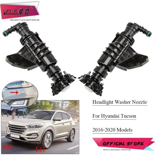 ZUK For Hyundai Tucson (TL) 2016-2020 Car Headlight Lamp Washer Nozzle Spray Jet Water Cleaning Pump Actuator