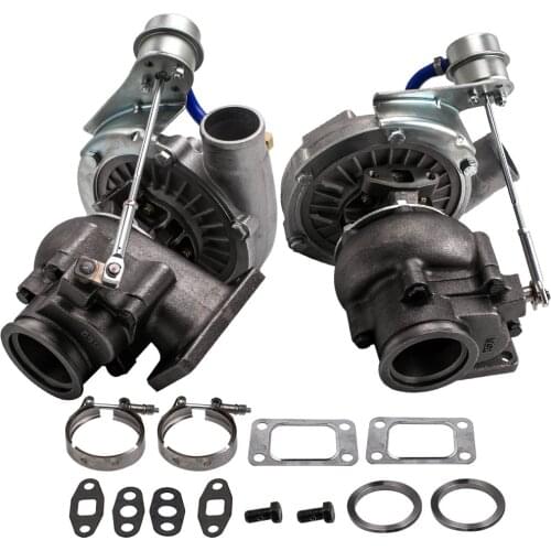 Aftermarket T3/T4 Turbocompressor Turbocharger 350+HP Internal Wastegate V-Band Universal Turbine Turbolader Compressore